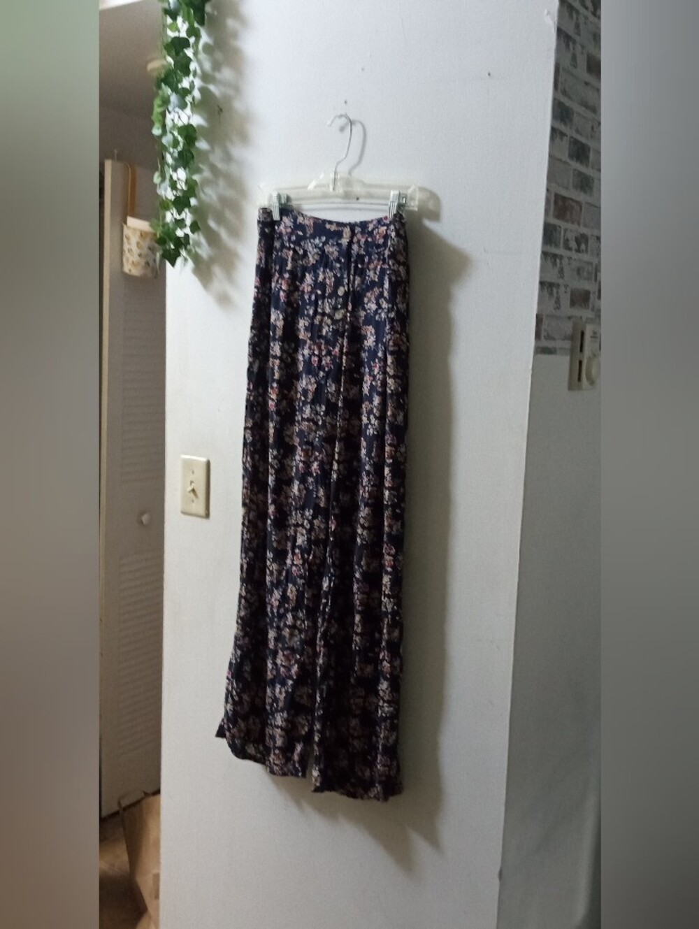 Windsor Navy Floral Pants with Pink & Cream Accents